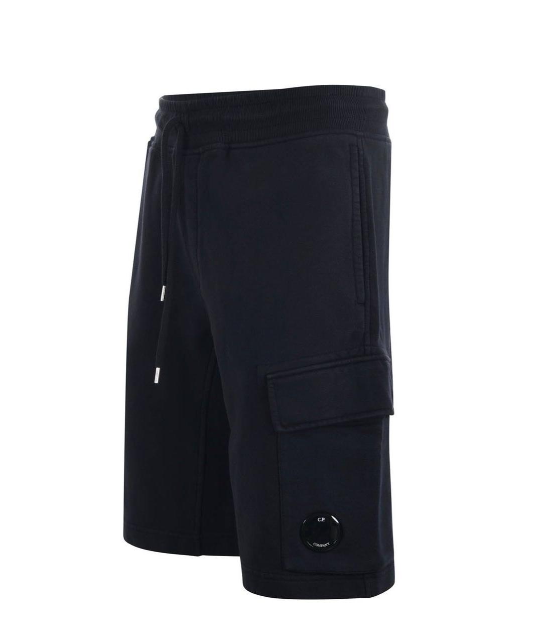 STONE ISLAND Темно-синие хлопковые шорты, фото 3