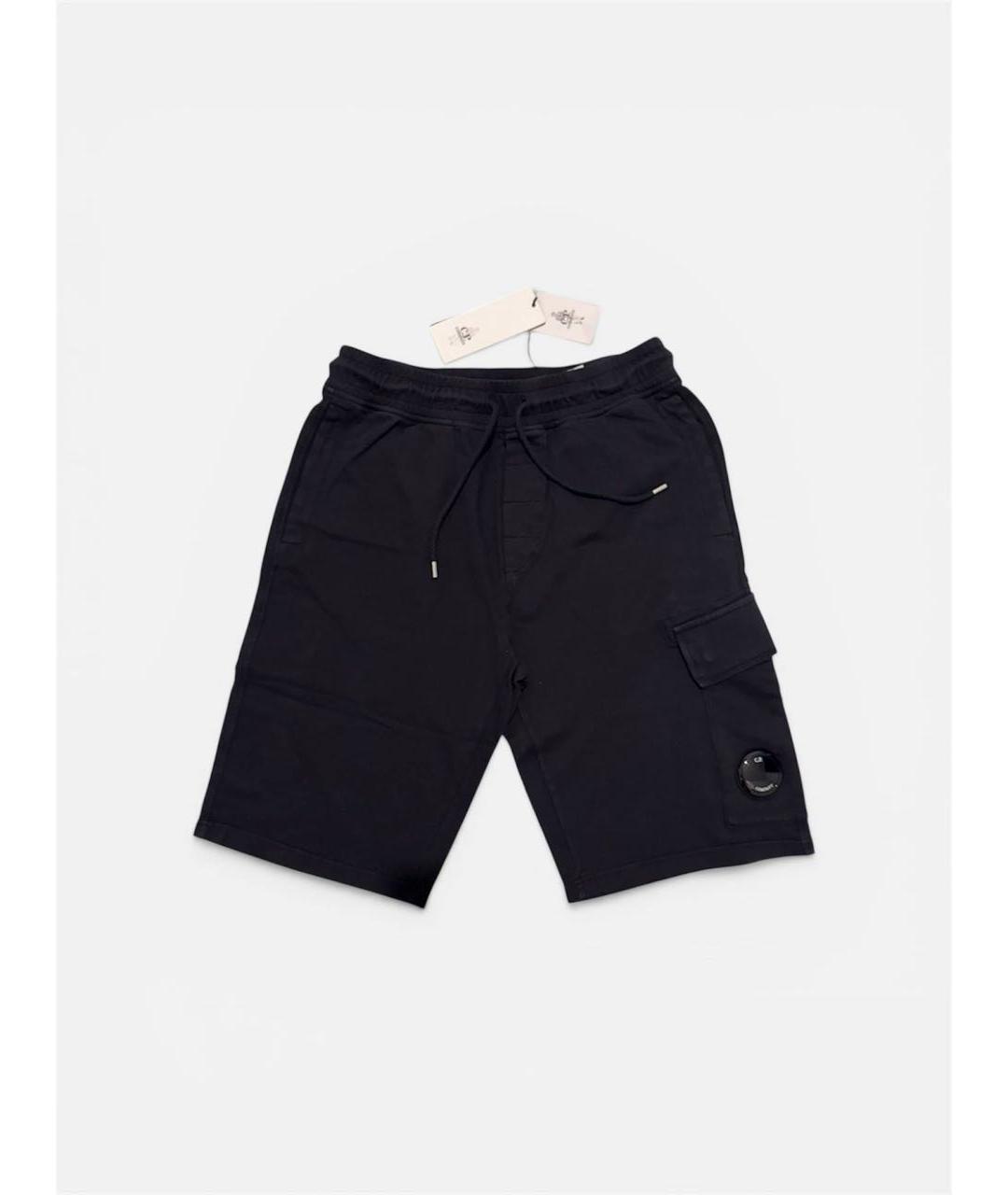 STONE ISLAND Темно-синие хлопковые шорты, фото 4