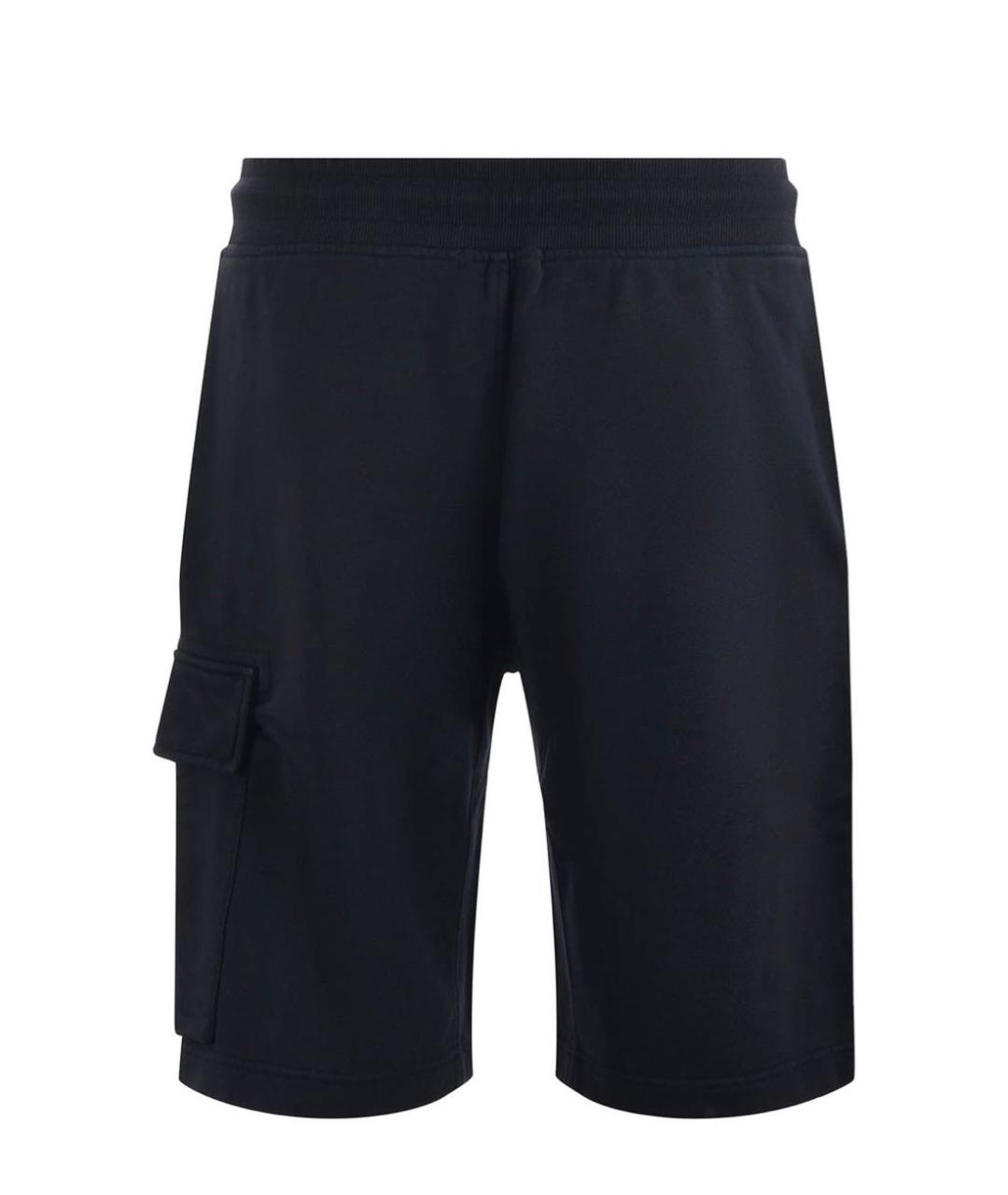 STONE ISLAND Темно-синие хлопковые шорты, фото 2