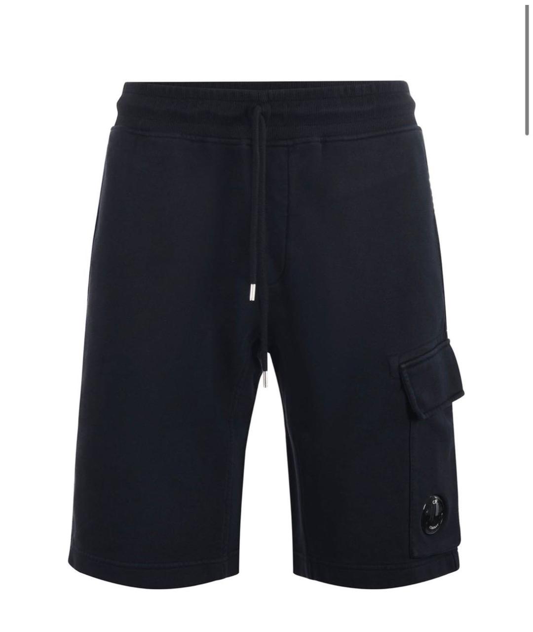 STONE ISLAND Темно-синие хлопковые шорты, фото 5