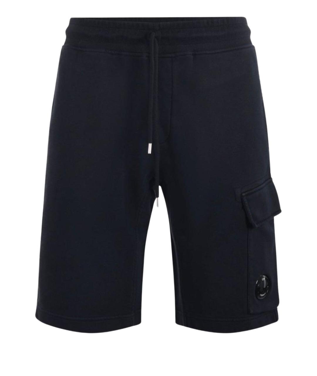 STONE ISLAND Темно-синие хлопковые шорты, фото 1