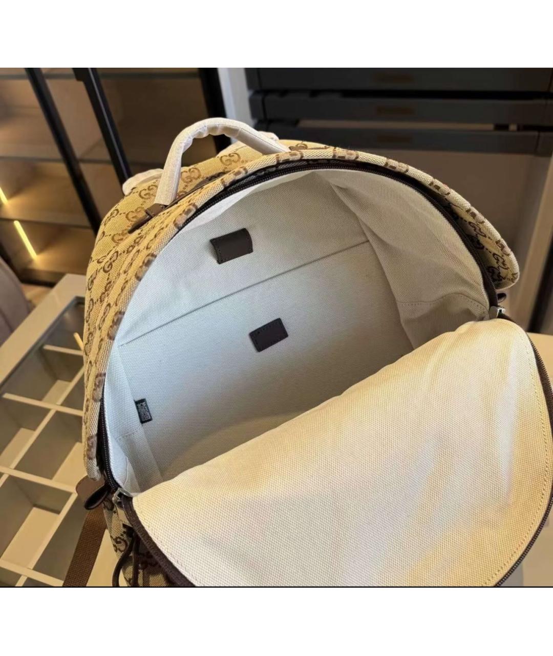 GUCCI Бежевый рюкзак, фото 4