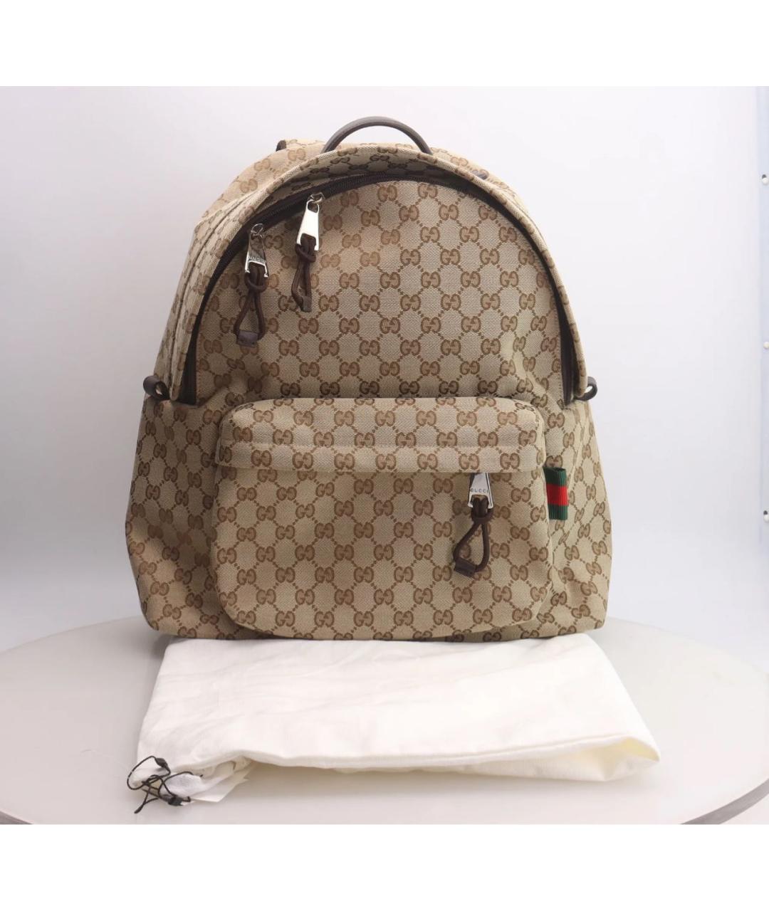 GUCCI Бежевый рюкзак, фото 2