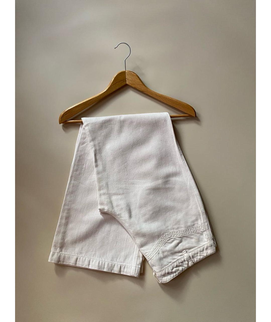 SPORT MAX CODE Бежевые хлопко-леновые прямые джинсы, фото 8