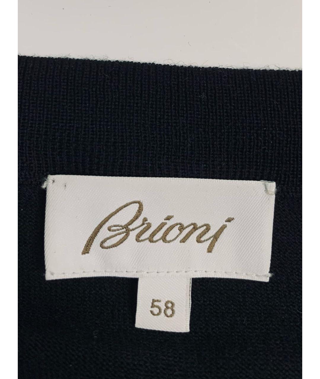 BRIONI Черный шерстяной джемпер / свитер, фото 4
