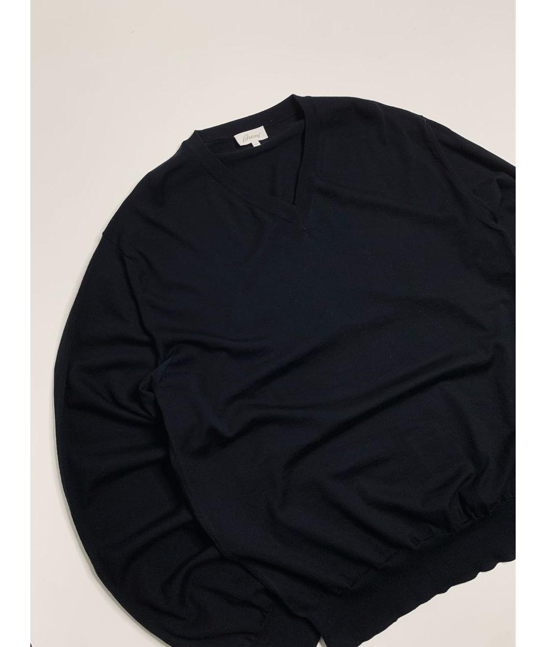 BRIONI Черный шерстяной джемпер / свитер, фото 2