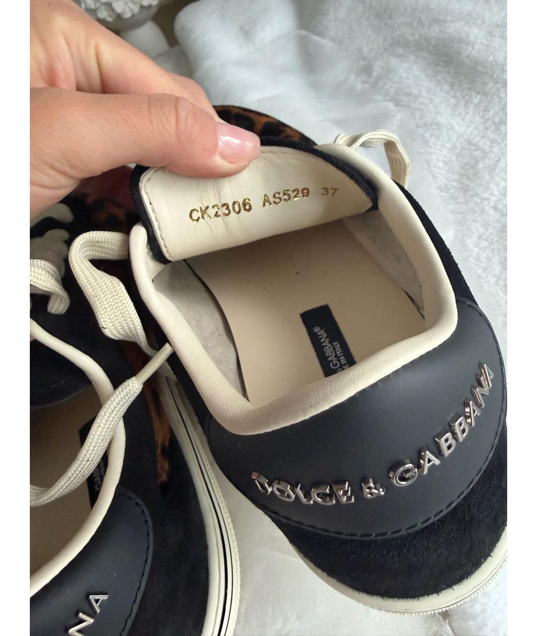 DOLCE&GABBANA Кожаные кеды, фото 5