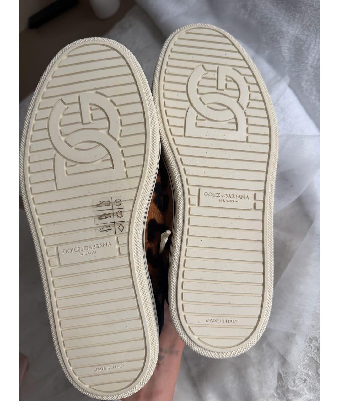 DOLCE&GABBANA Кожаные кеды, фото 6