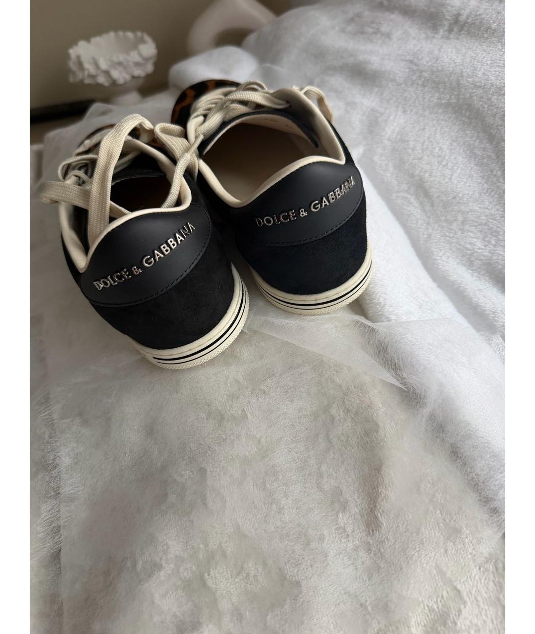 DOLCE&GABBANA Кожаные кеды, фото 4