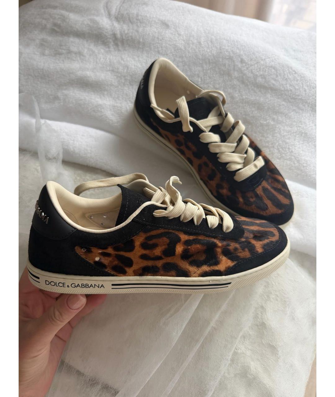 DOLCE&GABBANA Кожаные кеды, фото 7