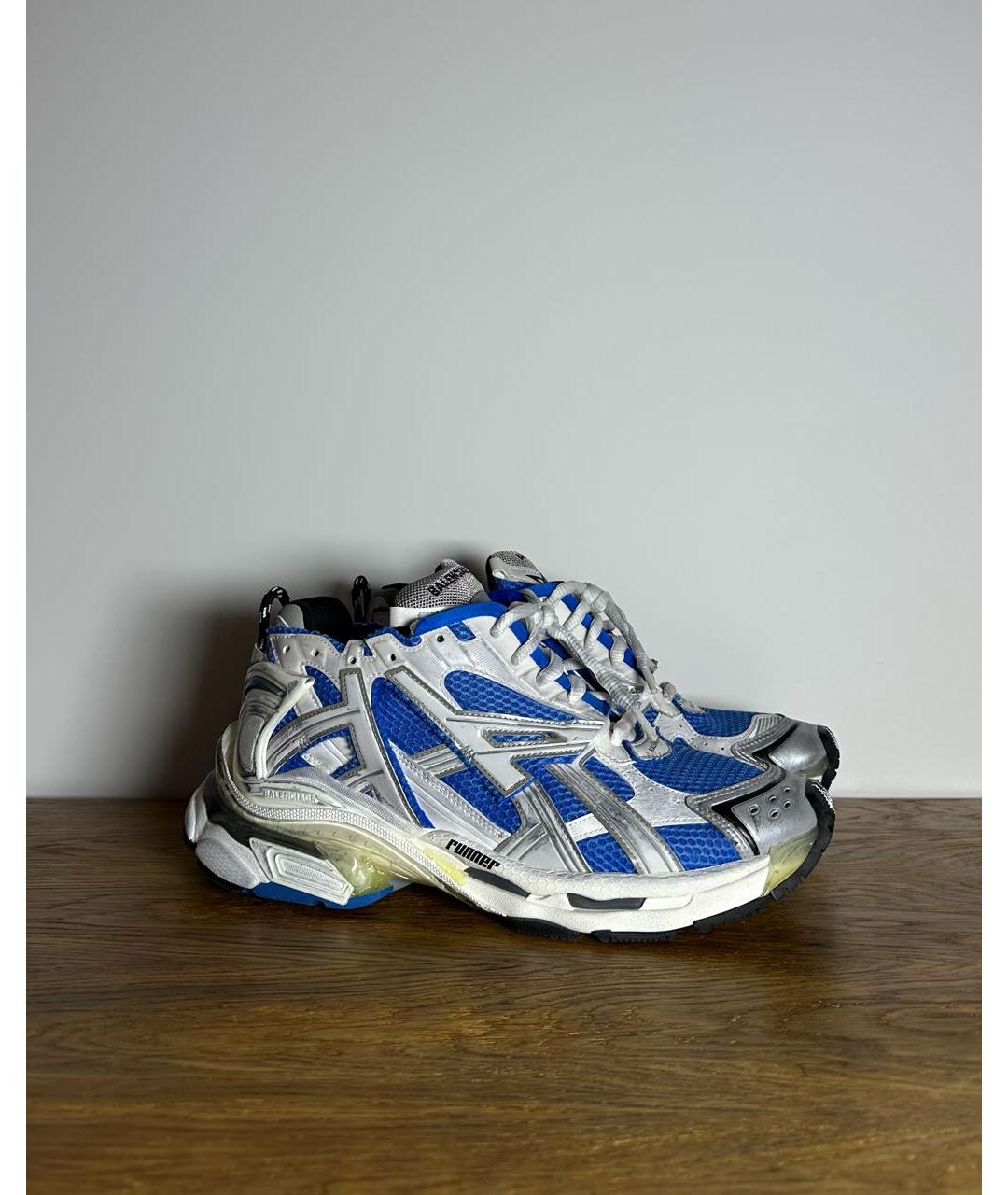 BALENCIAGA Синие низкие кроссовки / кеды, фото 9