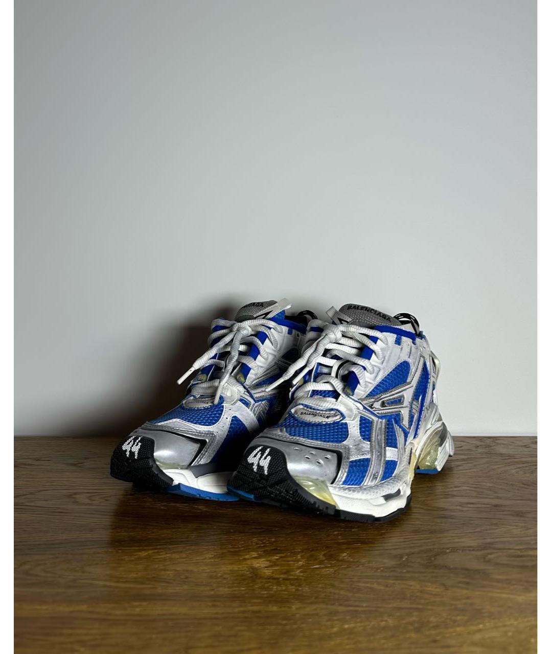 BALENCIAGA Синие низкие кроссовки / кеды, фото 2
