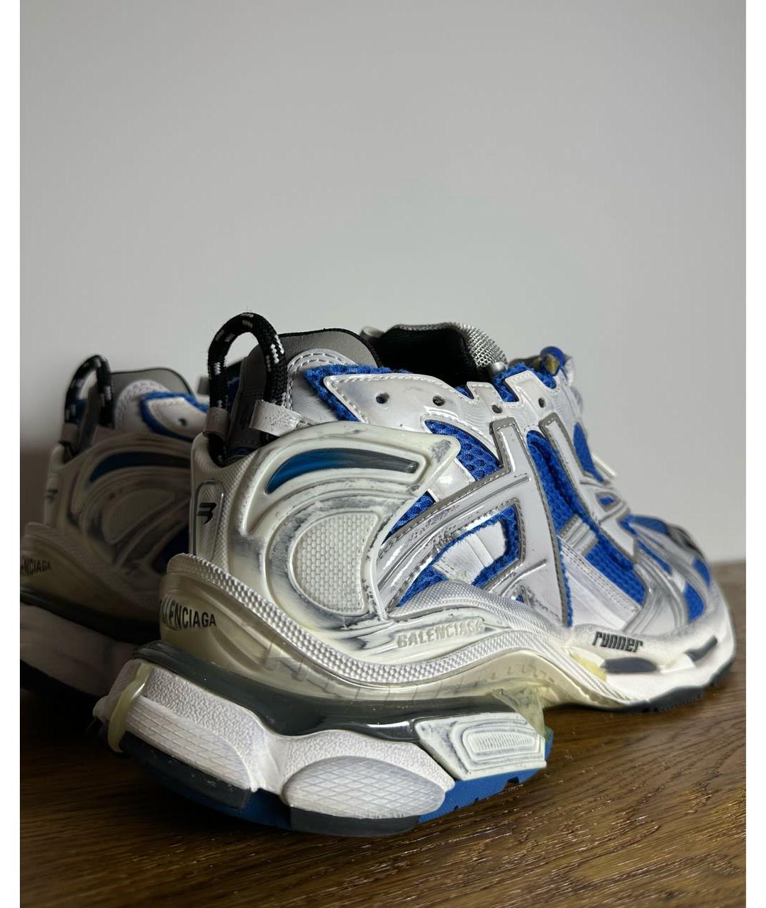 BALENCIAGA Синие низкие кроссовки / кеды, фото 5