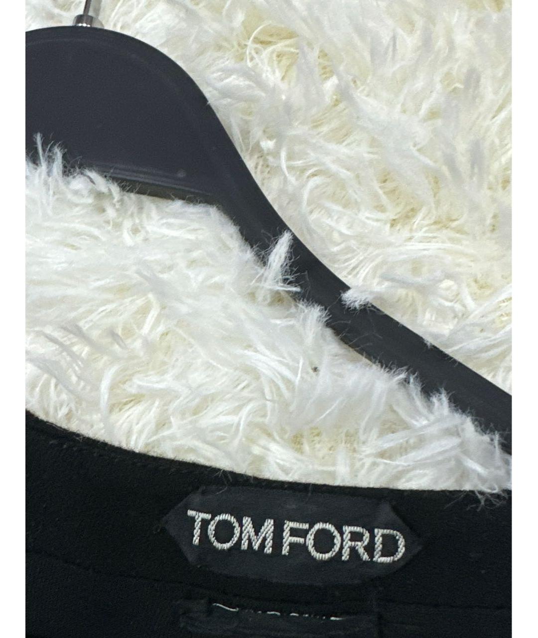 TOM FORD Черное вискозное коктейльное платье, фото 3