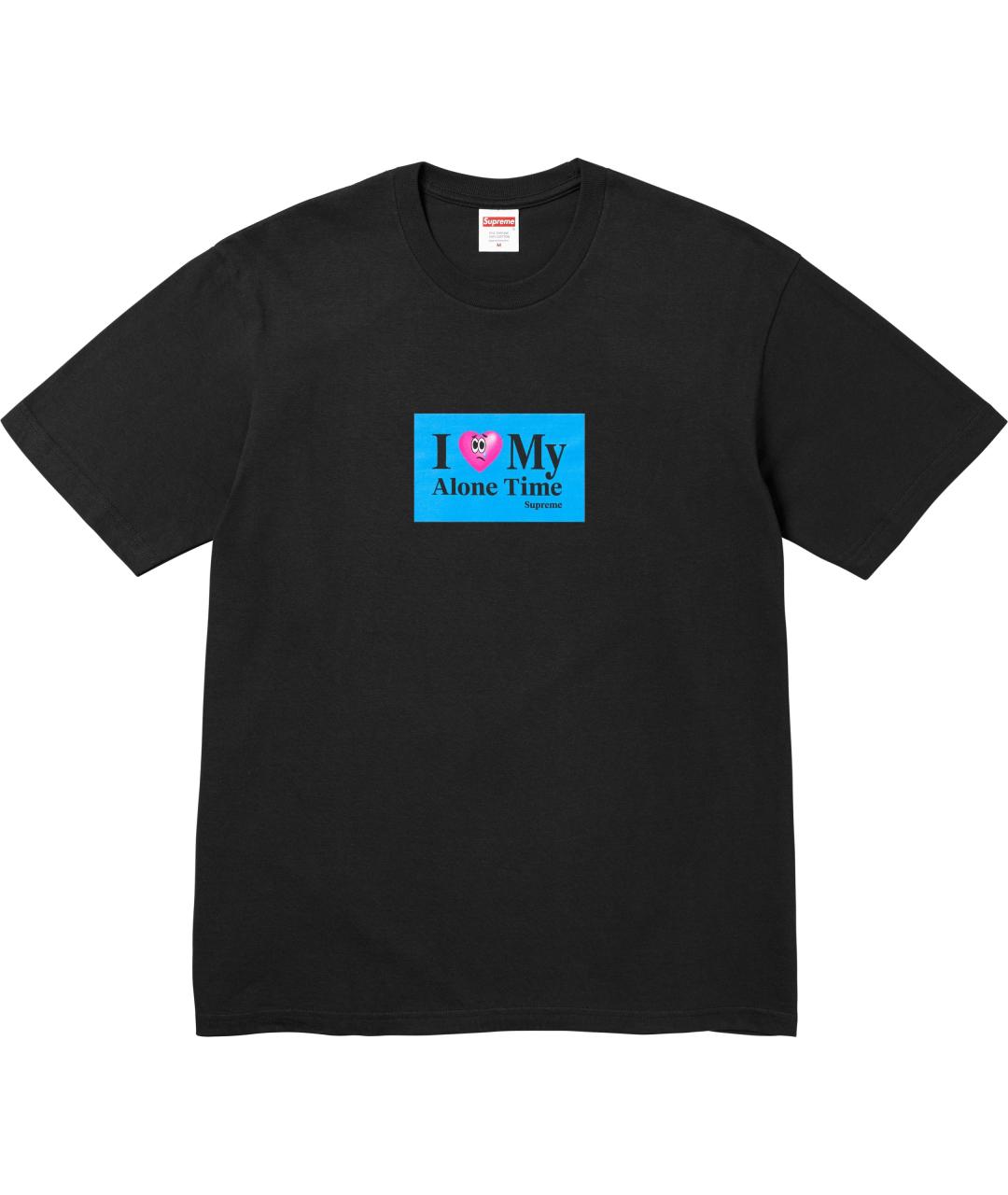 SUPREME Черная футболка, фото 1