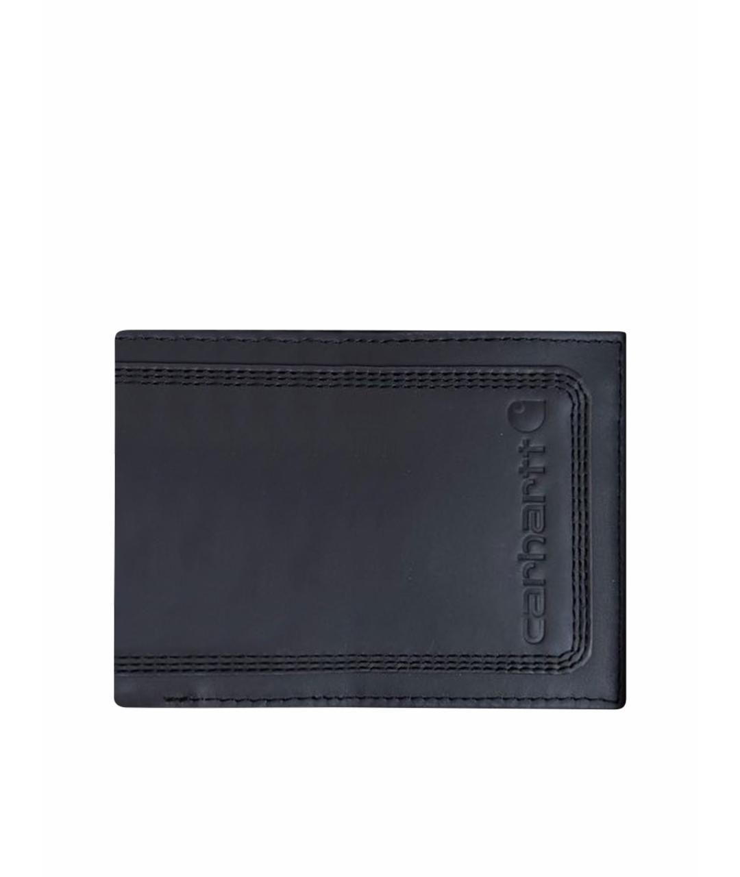 CARHARTT Антрацитовый кожаный кошелек, фото 1