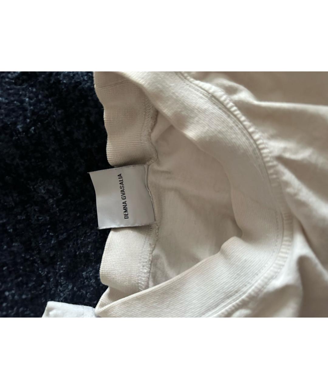 VETEMENTS Белая хлопковая футболка, фото 4