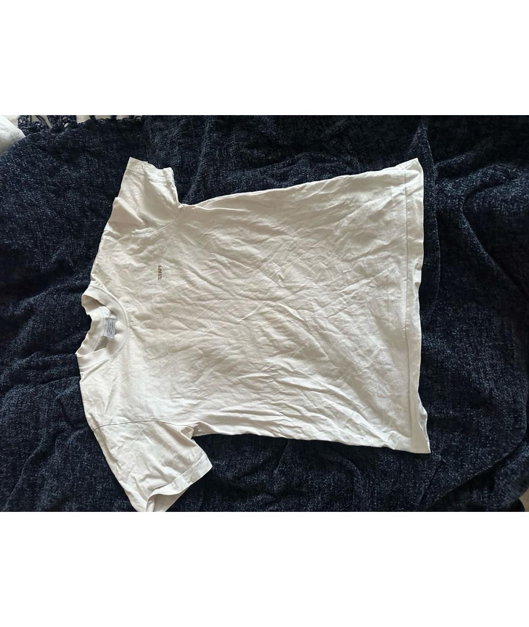 VETEMENTS Белая хлопковая футболка, фото 5