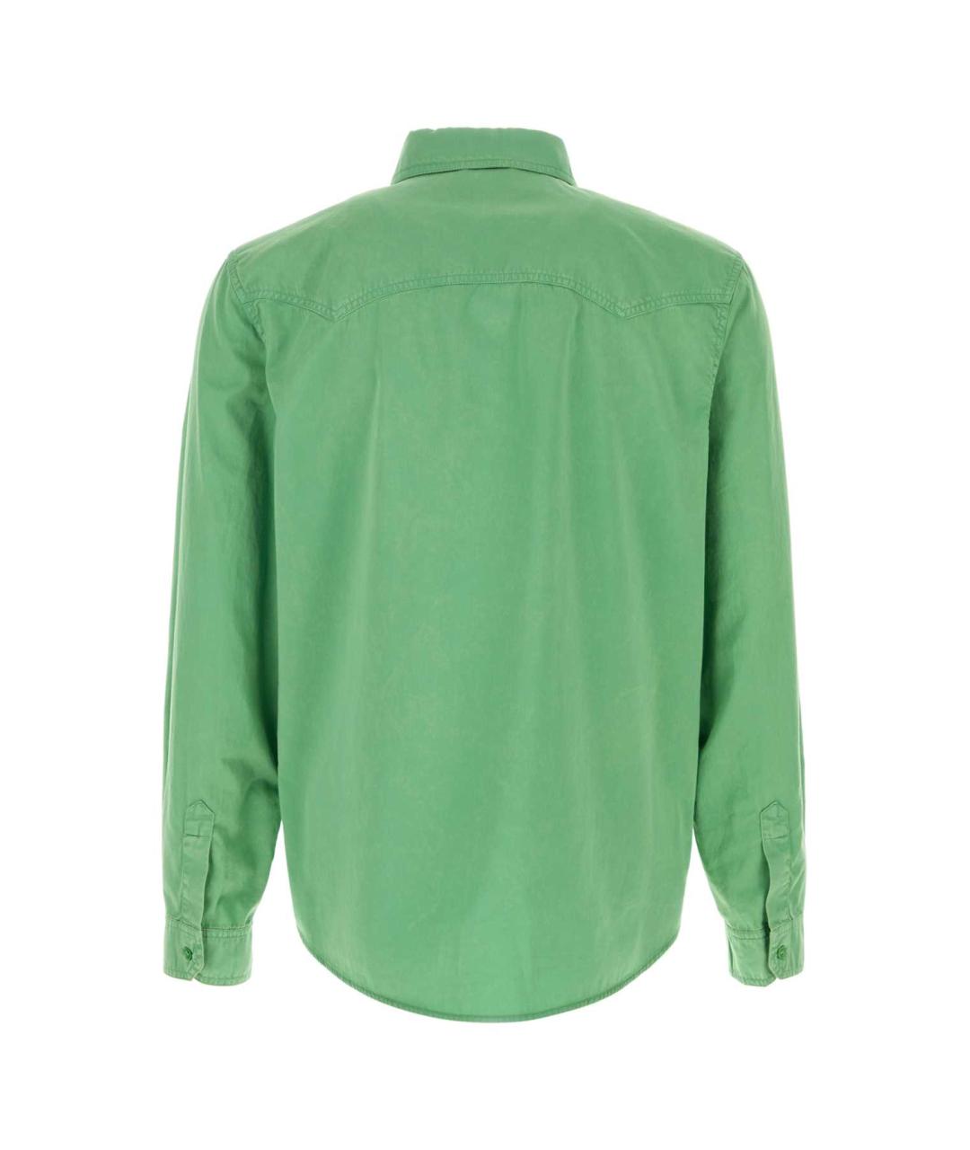 VERSACE Зеленая хлопковая кэжуал рубашка, фото 2