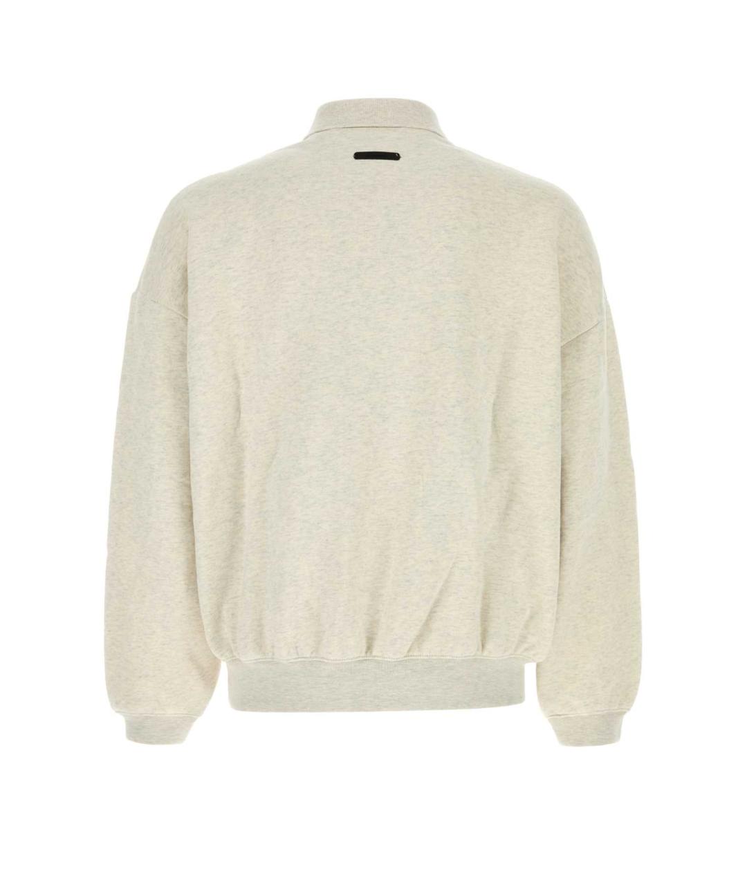 FEAR OF GOD ESSENTIALS Серое хлопковое поло с длинным рукавом, фото 2