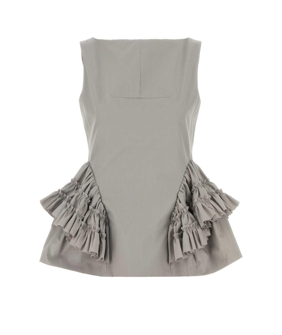 DRIES VAN NOTEN Серая хлопковая футболка, фото 1