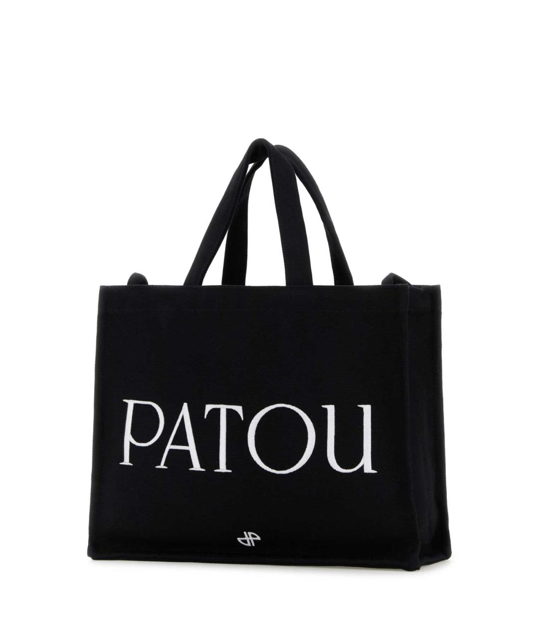 PATOU Черная хлопковая сумка тоут, фото 2