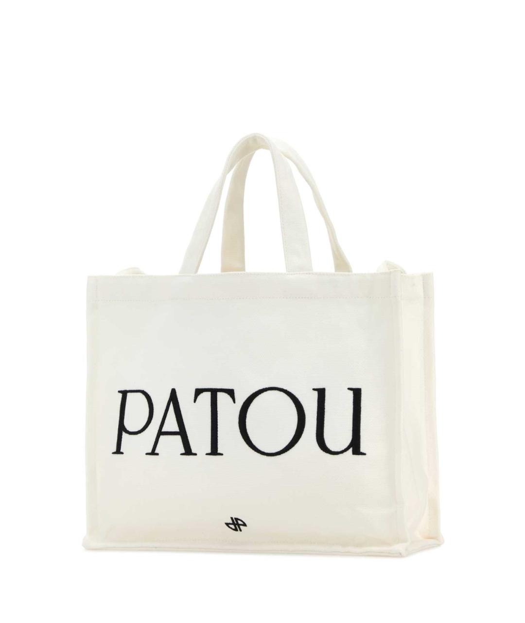 PATOU Белая хлопковая сумка тоут, фото 2