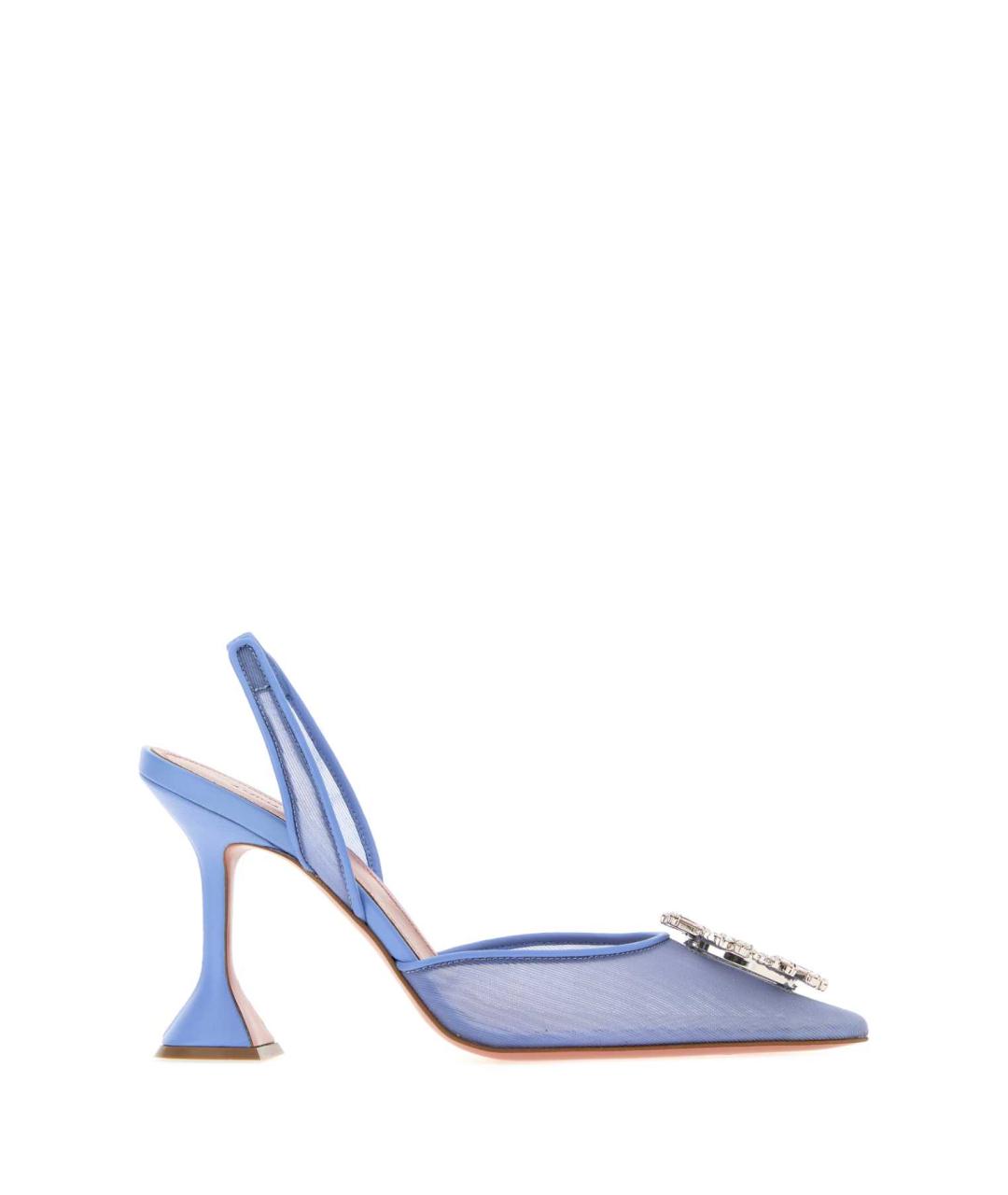 Amina Muaddi Голубые туфли, фото 1
