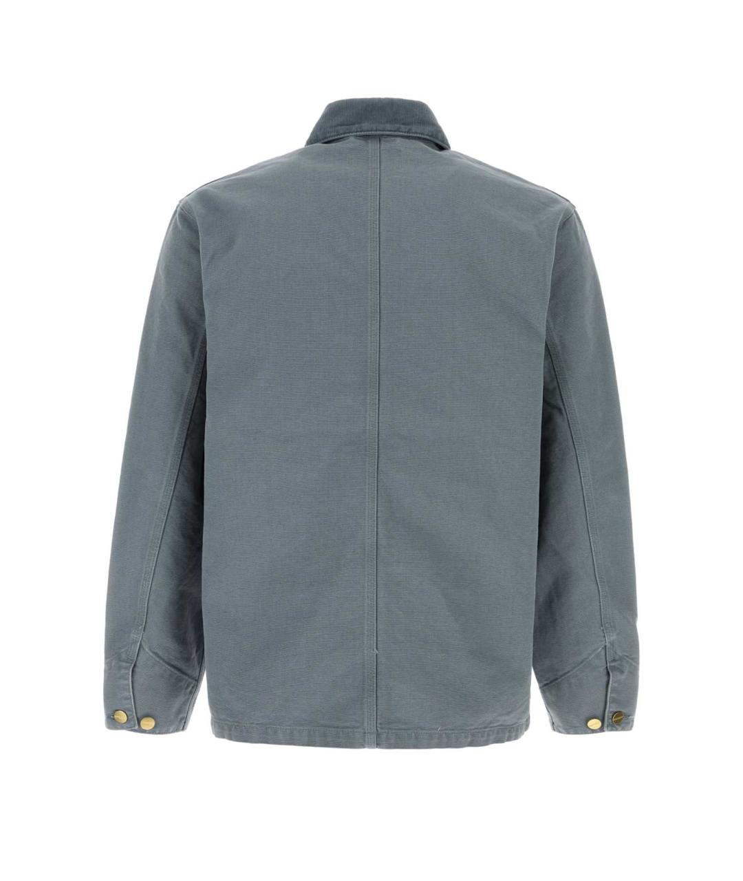 CARHARTT WIP Голубая хлопковая куртка, фото 2