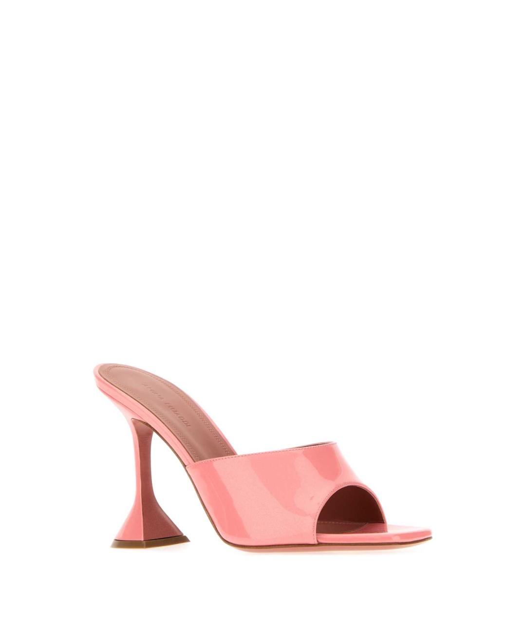 Amina Muaddi Розовые кожаные туфли, фото 2