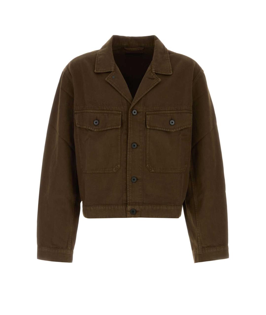 LEMAIRE Коричневая хлопковая куртка, фото 1