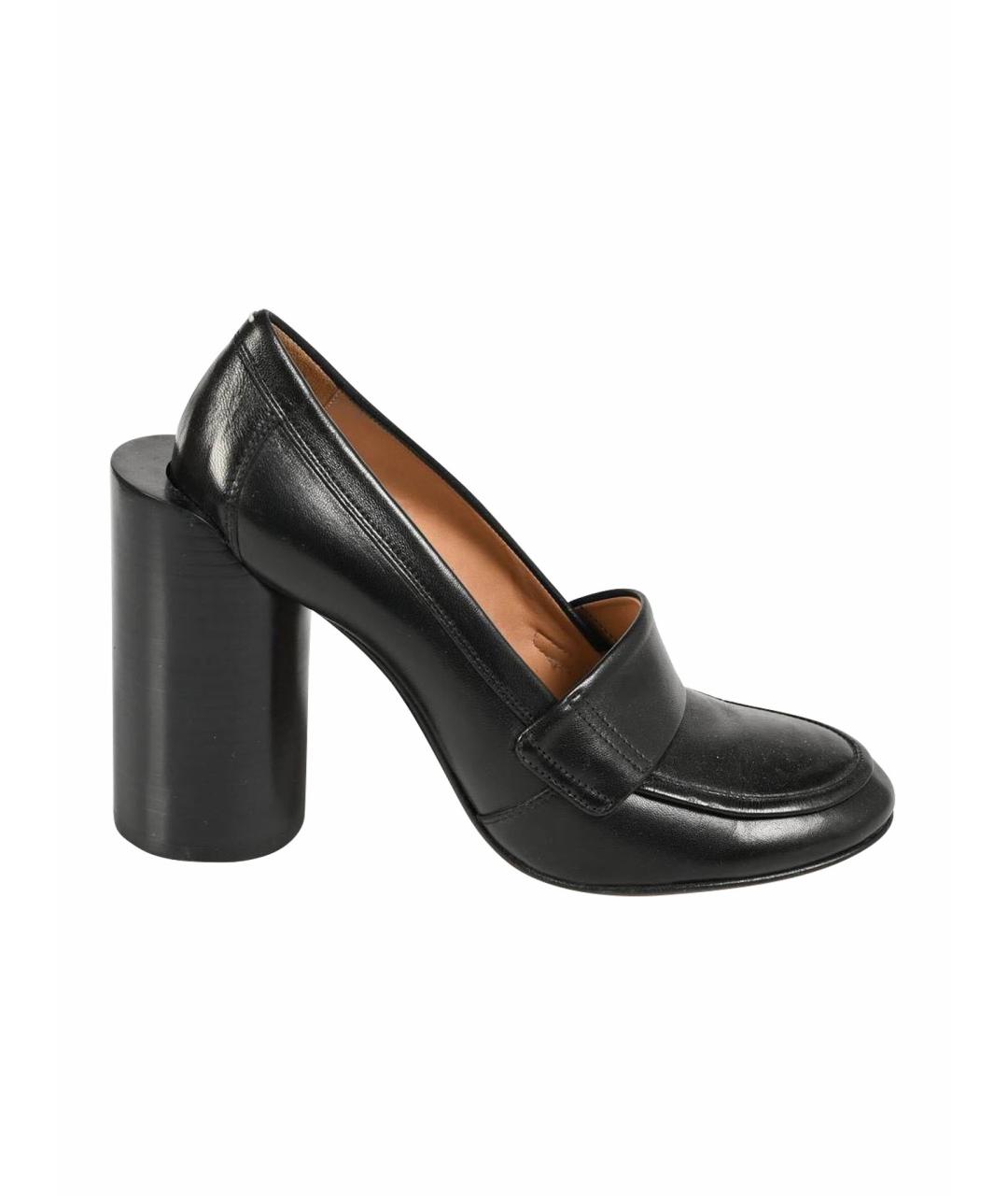 MAISON MARGIELA Черные кожаные туфли, фото 1