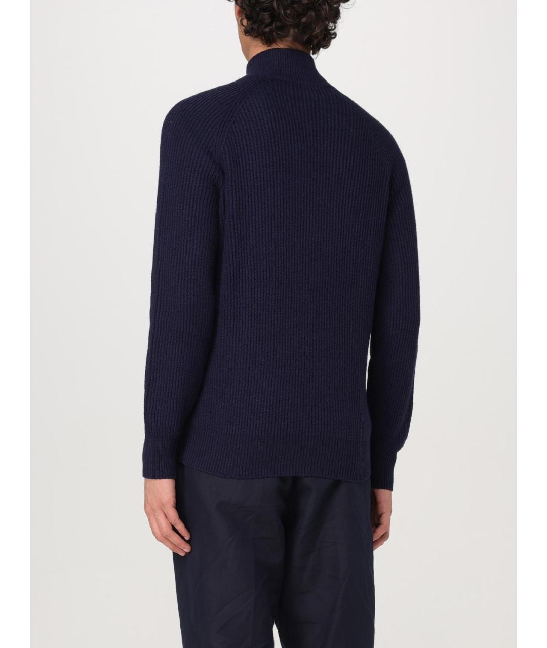 BRUNELLO CUCINELLI Синий хлопковый кардиган, фото 3