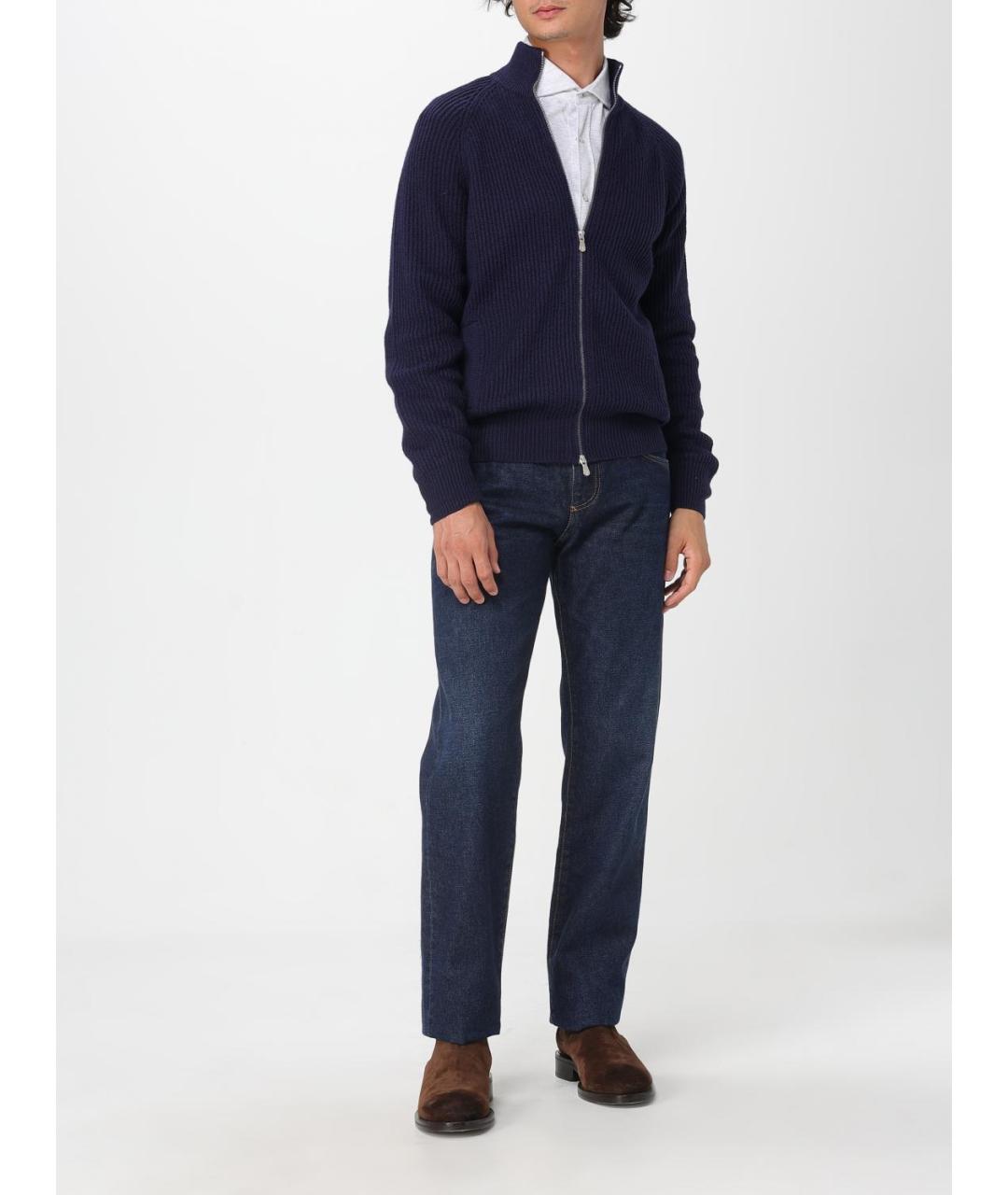 BRUNELLO CUCINELLI Серая хлопковая кэжуал рубашка, фото 2