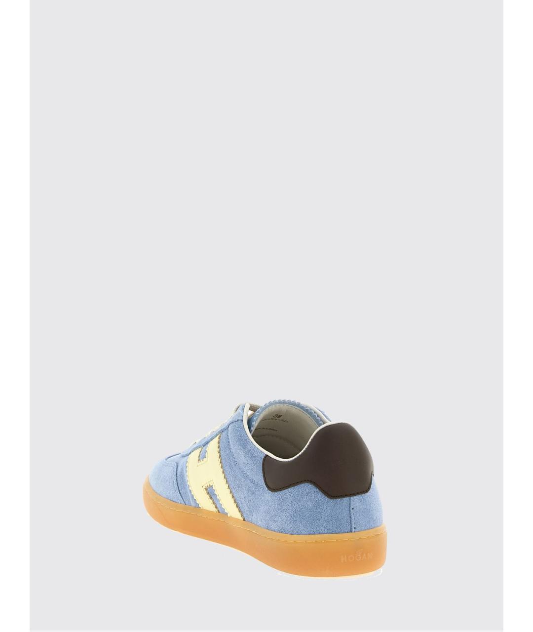 HOGAN Синие кожаные кеды, фото 3