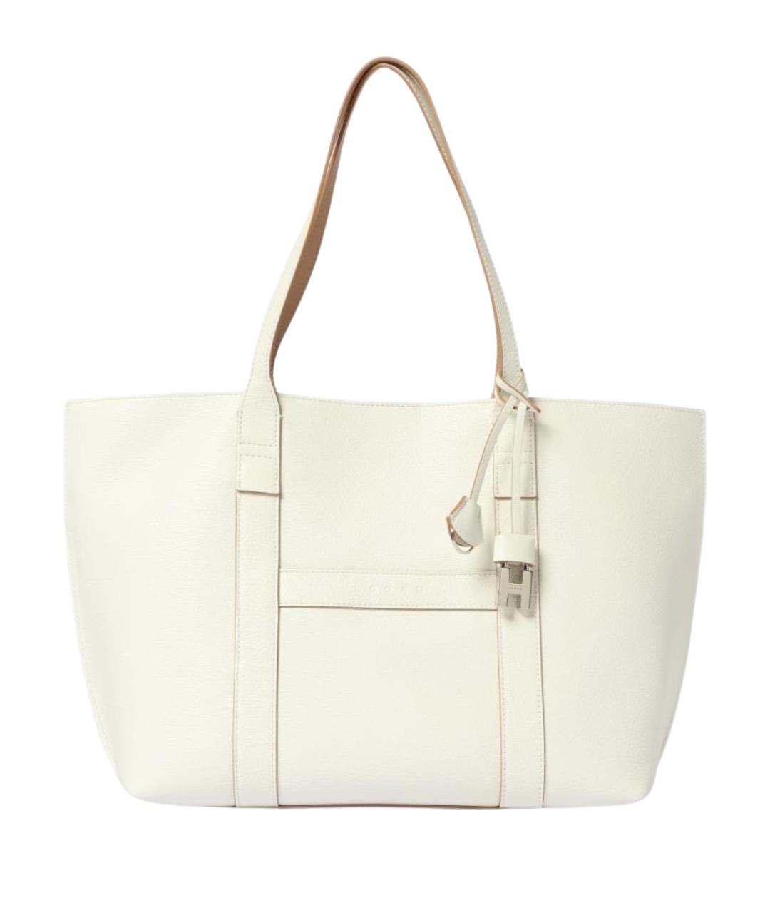 HOGAN Белая кожаная сумка через плечо, фото 1