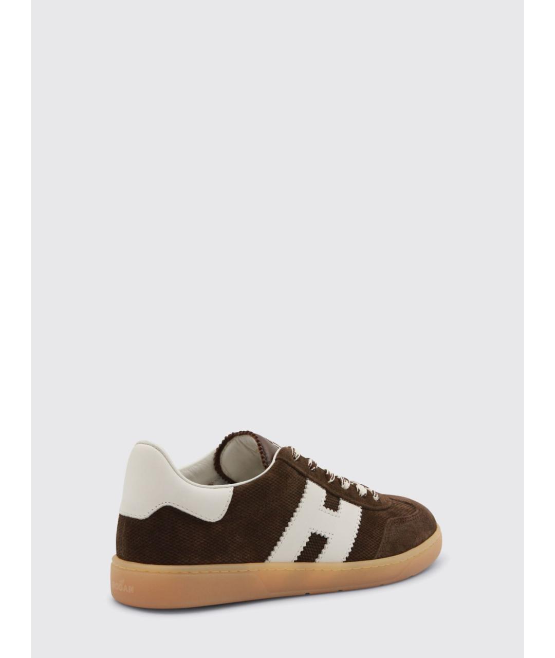 HOGAN Коричневые кеды, фото 3