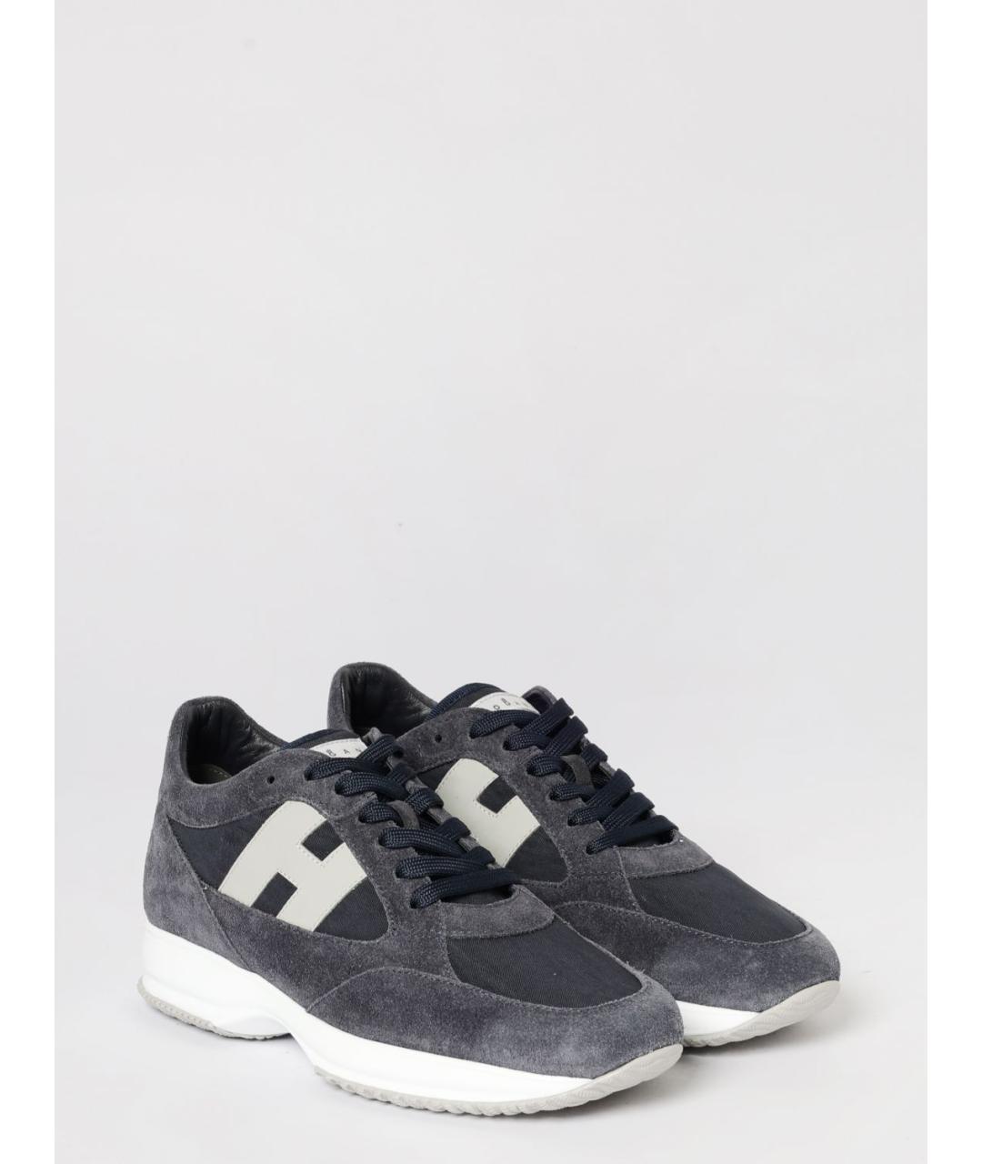 HOGAN Синие низкие кроссовки / кеды, фото 2