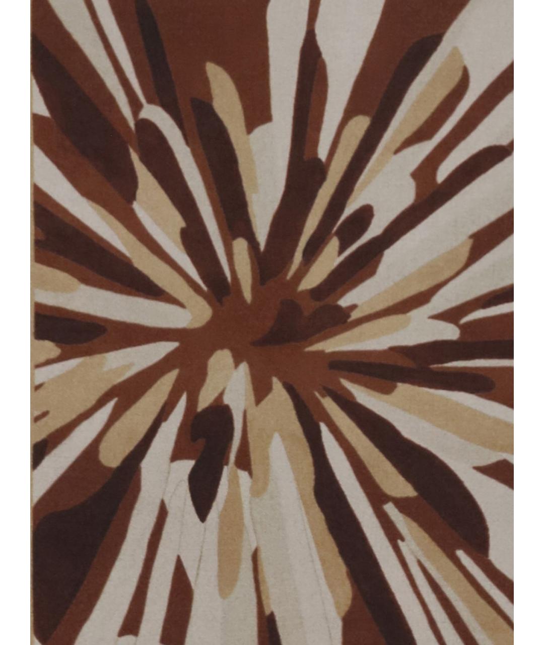 BRUNELLO CUCINELLI Бордовый шелковый шарф, фото 2