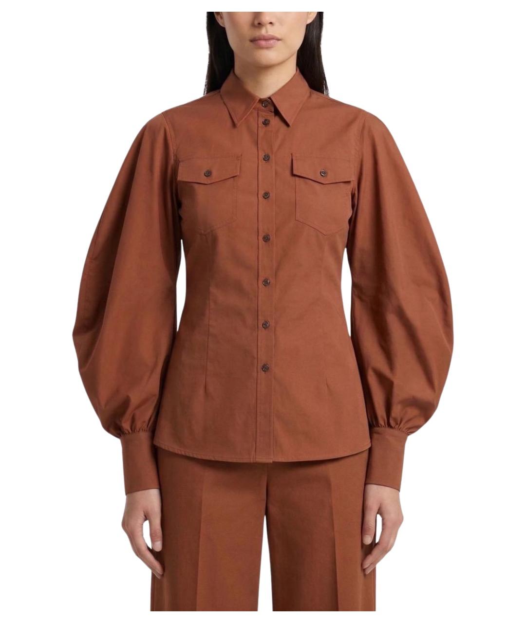 BRUNELLO CUCINELLI Красная хлопковая рубашка, фото 1