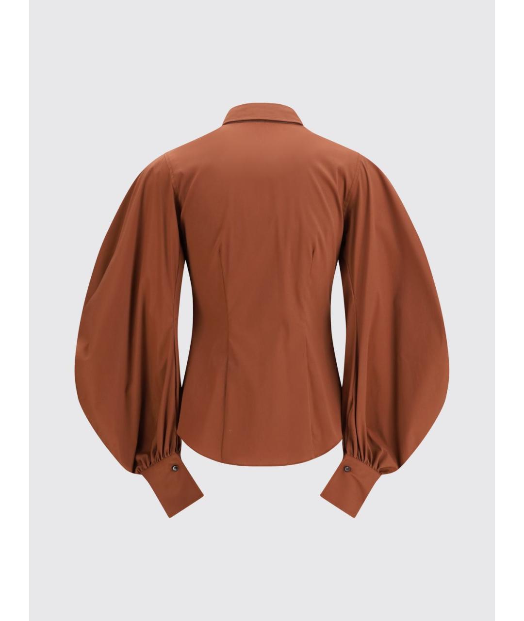 BRUNELLO CUCINELLI Красная хлопковая рубашка, фото 3