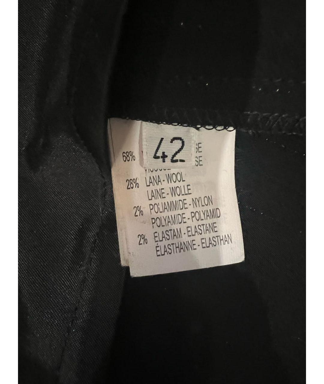 BLUMARINE Черная вискозная юбка миди, фото 7
