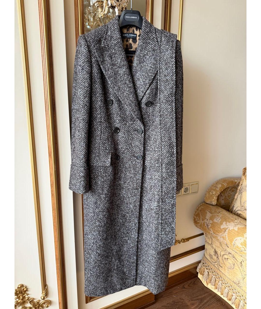 DOLCE&GABBANA Коричневое шерстяное пальто, фото 8