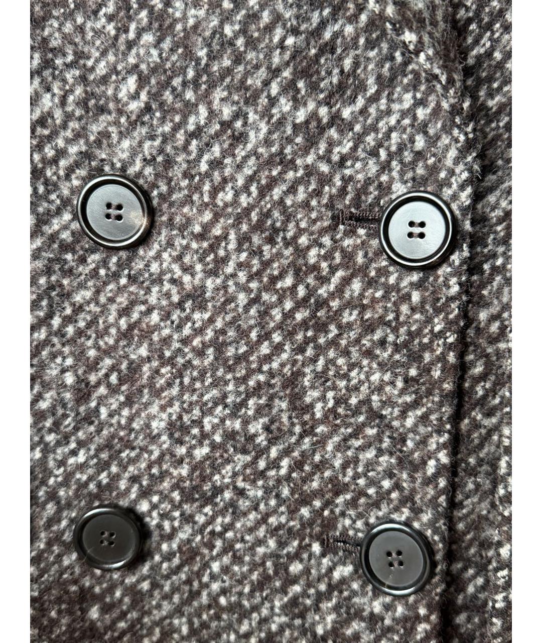 DOLCE&GABBANA Коричневое шерстяное пальто, фото 6