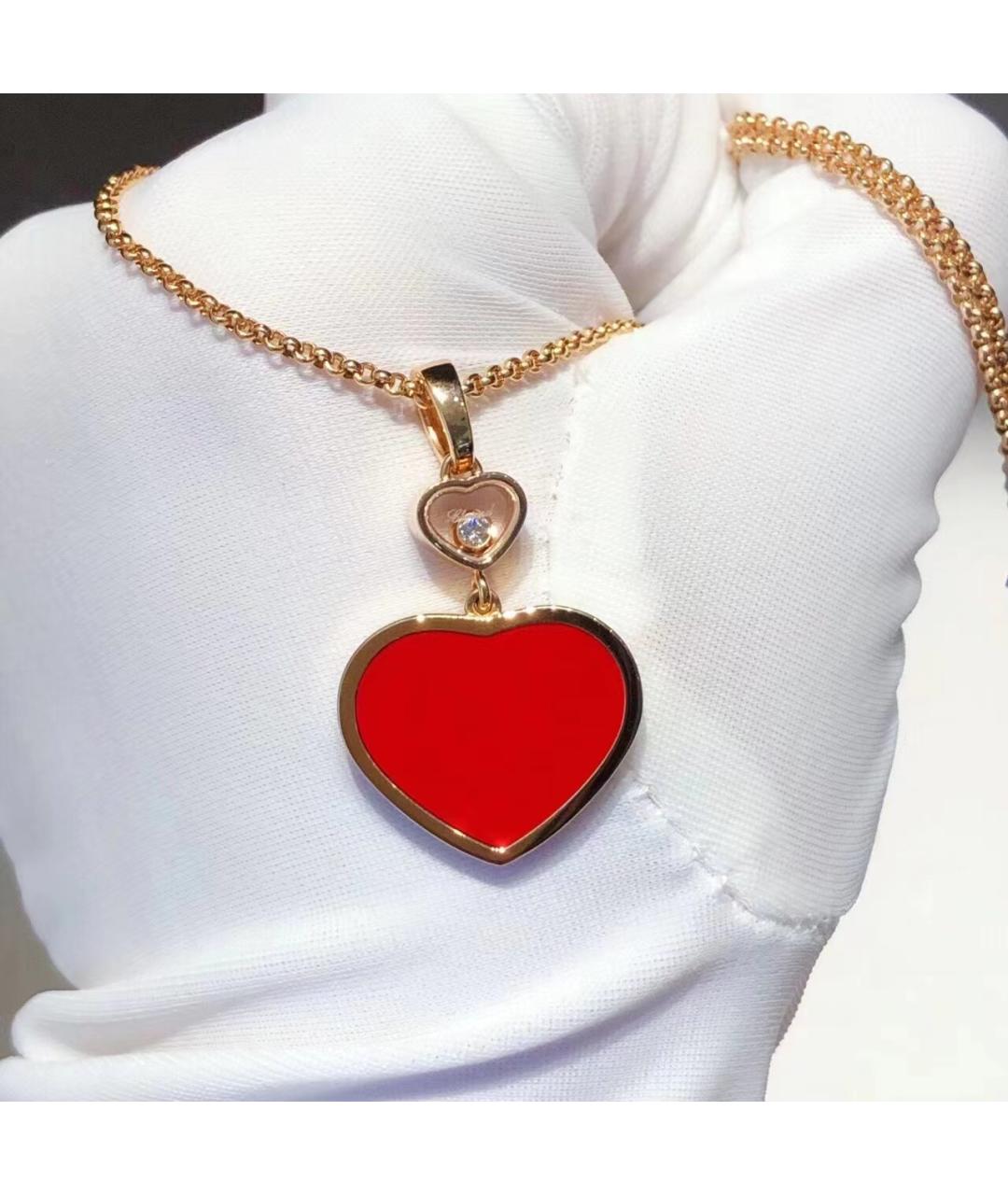 CHOPARD Красное колье из розового золота, фото 5