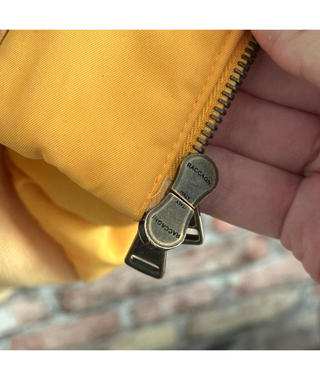 MONCLER Желтая полиамидовая куртка, фото 8