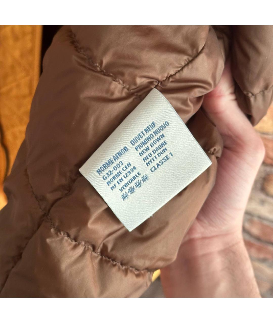 MONCLER Желтая полиамидовая куртка, фото 5