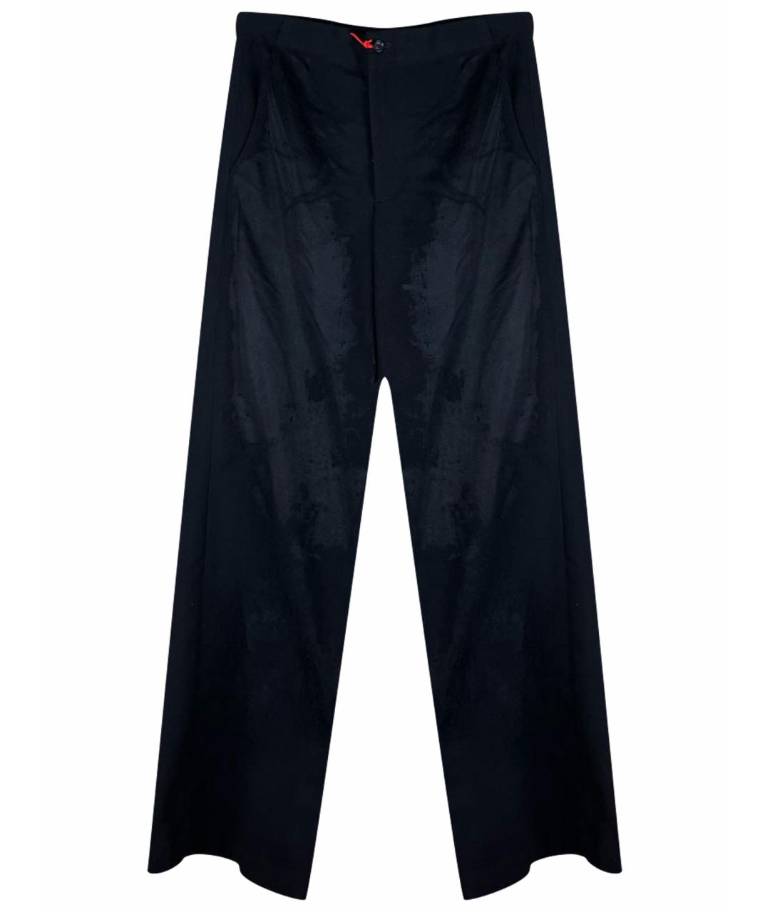 DIESEL Черные шерстяные повседневные брюки, фото 1