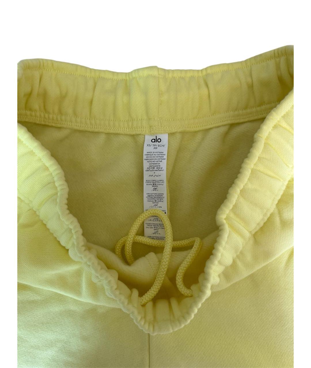 ALO YOGA Желтые шорты, фото 2