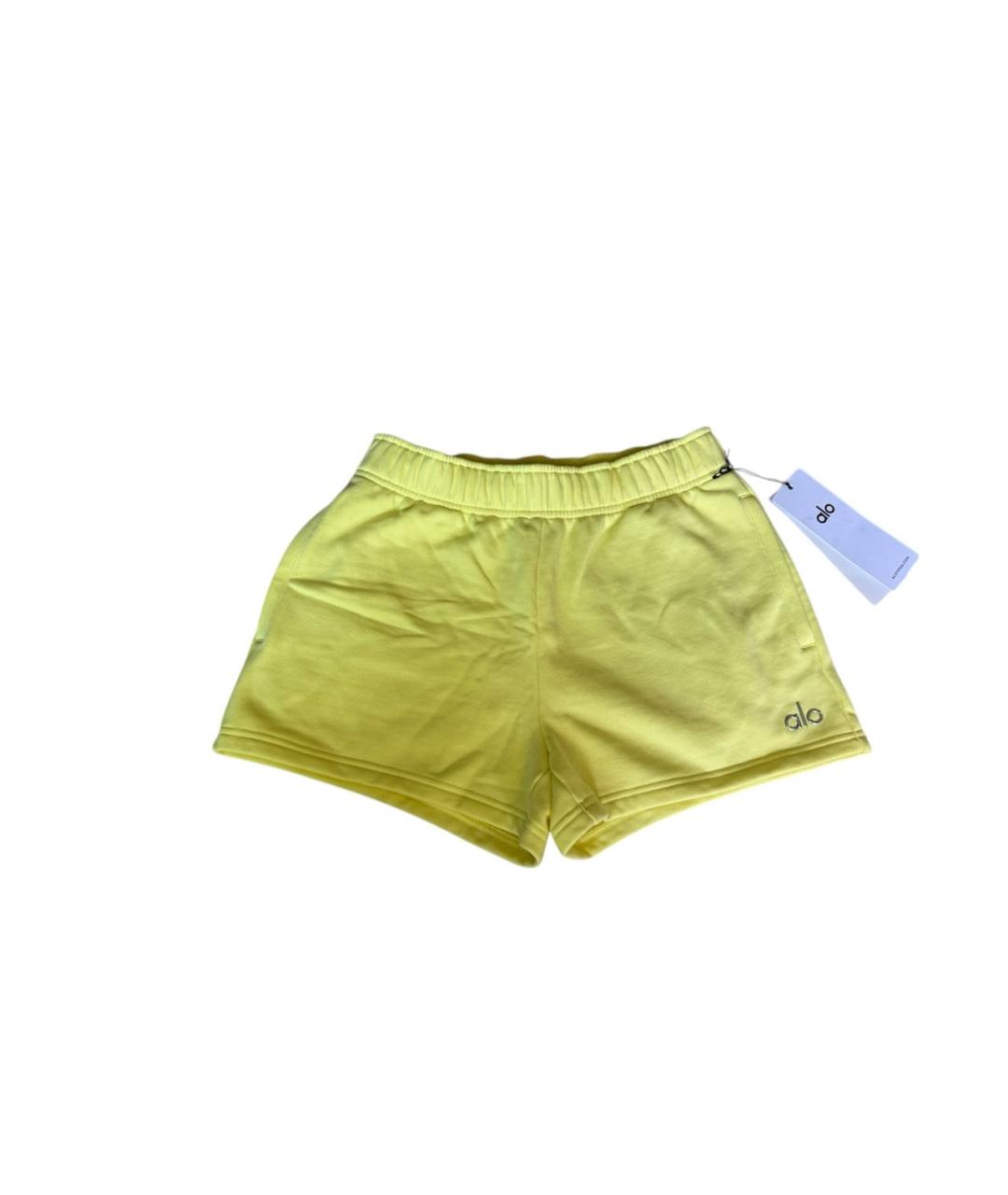 ALO YOGA Желтые шорты, фото 7